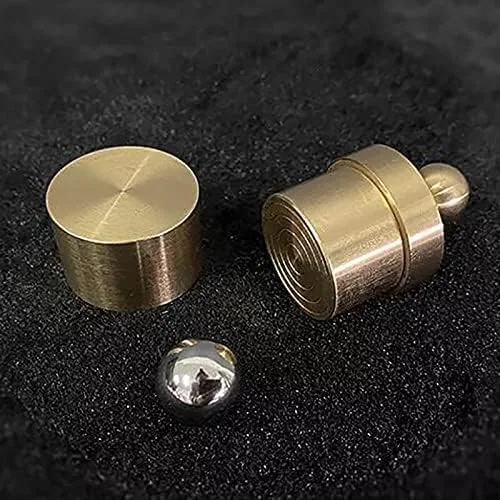 Vista 3 de SUMAG Bola de acero a monedas que aparecen accesorios mágicos creador de monedas Trucos de magia (latón) para magos de cerca ilusiones trucos