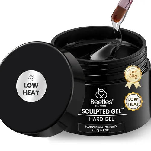 Vista 12 de Beetles - Gel duro 8 en 1, 2.12 oz, gel transparente para extensión de uñas, esculpir y superponer alta dureza con accesorios de uñas para uso