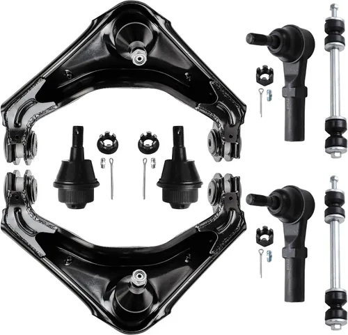Vista 67 de Detroit Axle - Kit de brazos de control delanteros 2WD de 8 piezas para Ford F-150 Lincoln Mark LT 05-08, 4 brazos de control superior e inferior