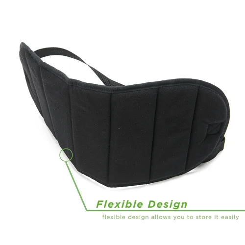 Vista 4 de Mind Reader Descanso, ergonómico, alivio de presión para mayor comodidad, espalda y cuerpo, plano de pie, negro