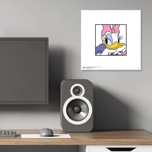 Vista 5 de Trends International Gallery Pops Disney Mickey and Friends - Arte de pared sonriente de Daisy Duck Expressions, versión sin marco, 12 x 12 pulgadas