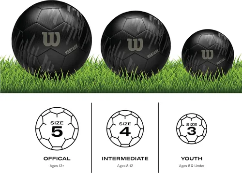 Vista 5 de WILSON Balones de fútbol NCAA Vantage - Talla 3, talla 4 y talla 5
