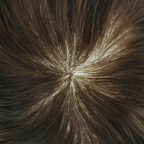 Vista 46 de Men's 8X10 All Poly Toupee Real Human Hair Replacement System, 0.1mm Thin Skin PU Injected Hairpiece, Scallop PU Front Natural Hairline #1 Jet