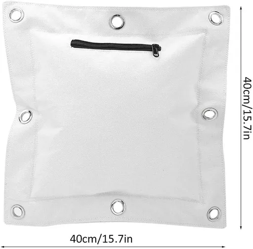 Vista 5 de Akozon Wing Chun - Anillo de entrenamiento de pared, saco de arena vacía con cremallera para boxeo, Muay Thai Sanda (L)