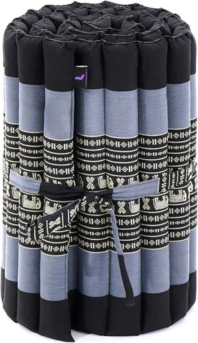 Vista 4 de Leewadee - Colchón de suelo plegable - Futón japonés enrollable -Alfombra de tatami triple pliegue - Cama de piso para invitados - Colchón