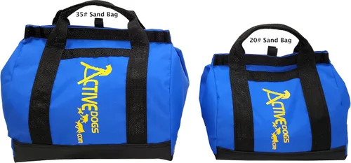 Vista 5 de ActiveDogs Agility - Bolsa de arena grande de baja gravedad, capacidad de bolsa de 20 #, alforja no restrictiva para estabilizar el túnel