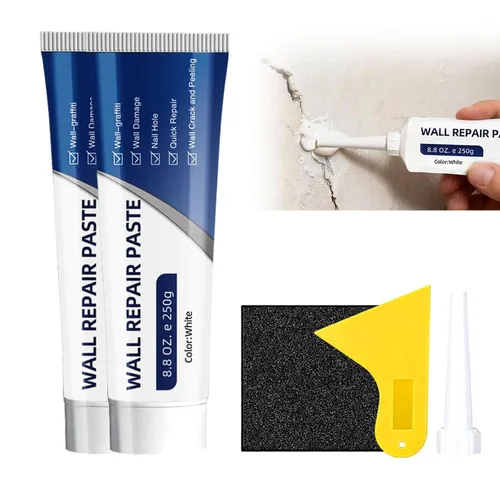 Vista 8 de 2026 New Wall Mending Agent White Spackle Wall Repair Paste Wall Repair Agent Tile Gap Filler,Drywall Patch Repair Kit with Scraper for Holes &