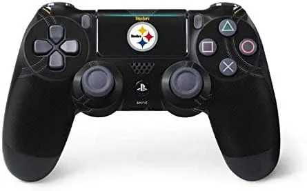 Vista 8 de Skinit Calcomanía para juegos compatible con PS4 Pro/Slim Controller, diseño de bloques de zona de Pittsburgh Steelers con licencia oficial de la NFL