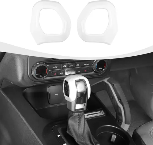Vista 16 de RAZPOY Cubierta de la perilla de la palanca de cambios compatible con accesorios interiores Ford Bronco 2021-2025, color azul