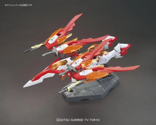 Vista 3 de BANDAI Hobby HGBF Wing Gundam Zero Flame (Honoo) Gundam Build Fighters Model Kit, 1/144 Scale