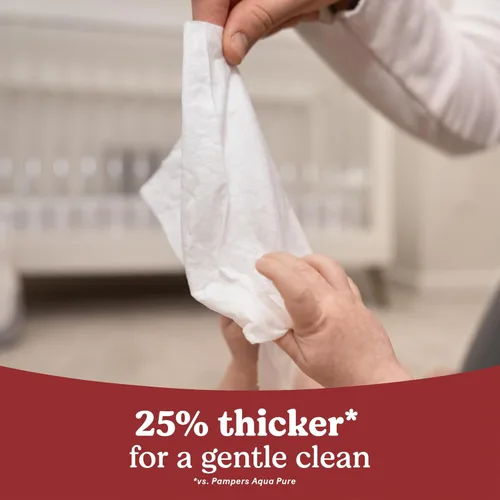 Vista 3 de Toallitas perfumadas para bebé Nourish de Huggies, 6 paquetes con botón de presión (336 toallitas en total)