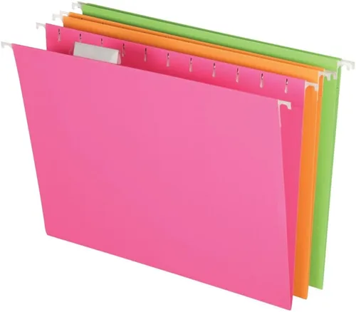 Vista 3 de Pendaflex - Carpetas colgantes con brillo, tamaño carta, surtidas, paquete de 12 (81670)