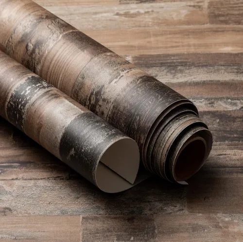 Vista 8 de Reclaimed Wood - Papel pintado autoadhesivo de madera envejecida, de grano de madera, VBS301(2Pack)