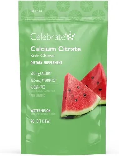 Vista 17 de Celebrate Vitaminas Masticables de citrato de calcio bariátrico 500mg con 500 UI de vitamina D3 – Esencial para pacientes con bypass gástrico