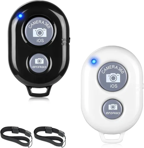 Vista 13 de Paquete de 2 unidades de control remoto inalámbrico para cámaras - Control remoto inalámbrico para teléfonos iPhone y Android, iPad, iPod, tableta