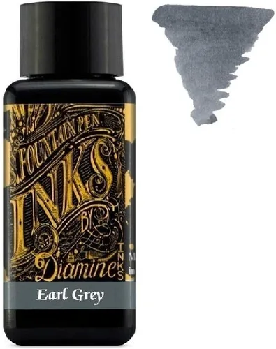 Vista 7 de Diamine - Tinta para pluma estilográfica de 1.0 fl oz - Rueda de color - 6 botellas - Roble otoñal, Syrah, Macassar, Earl Grey, Aurora Borealis