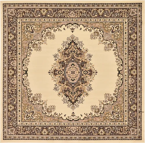 Vista 67 de Rugs.com, colección Amaya - Alfombra de pelo medio marrón de 2 x 3 pies perfecta para entradas, cocinas, rincones para desayunar, piezas de realce