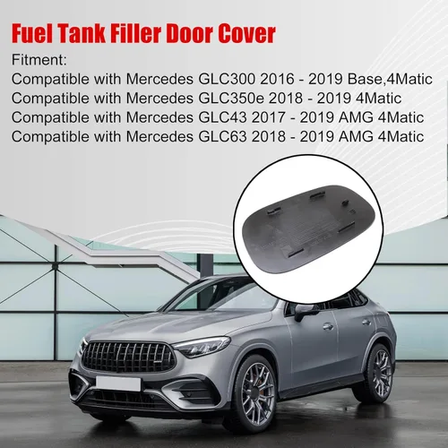Vista 3 de FZJDSD 2537570400 1 puerta de llenado de combustible compatible con Mercedes Benz GLC43 AMG 2017-2019 / GLC300 2016-2019 / GLC63 2018-2019 / GLC350e