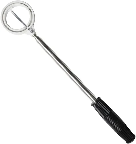 Recuperador de pelotas de golf o herramienta de recogida con extensible automático, inoxidable para arbusto de agua blanco amarillo 2 colores regalo