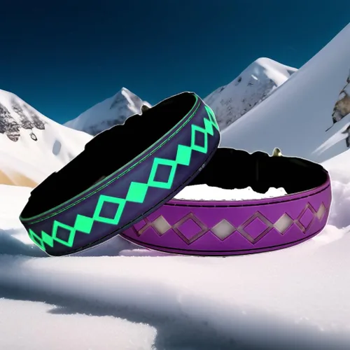 Vista 7 de Collar LED para perro, 15 modos de luz, USB-C recargable, silicona ajustable, varios colores (negro, S (7.87-11.8 pulgadas)