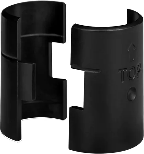 Apex, clips de traba para estantes, para postes de 1", plásticos, color negro, apto para Alera, Metro, Thunder Group, Eagle, Regency, Advanced