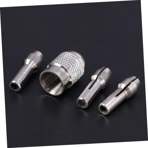 Vista 3 de Housoutil Pinzas de herramientas rotativas Pinzas de taladro de molienda eléctrica, 4 unids Pinzas de tuerca de pinza Chuck M8 Set ing System ing