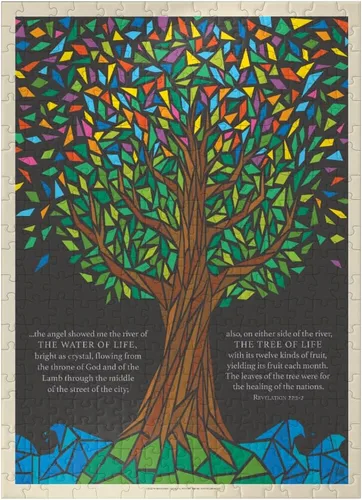 Vista 7 de MyPuzzle Árbol de la Vida, Póster Vintage – Rompecabezas de 100 piezas premium para adultos