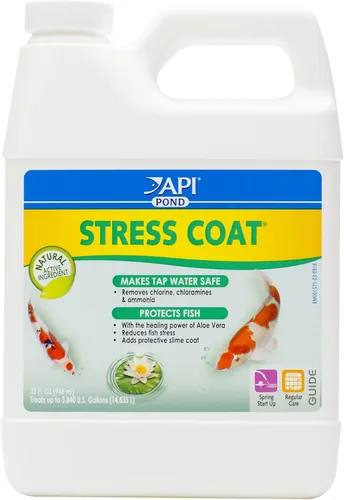 Vista 8 de API POND STRESS COAT - Acondicionador de agua para estanque, botella de 16 onzas