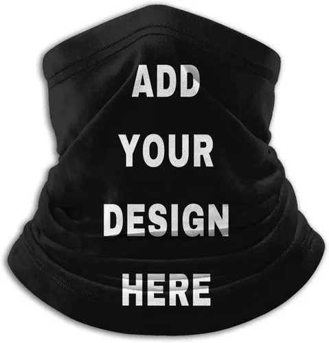 Custom Face Mask Reusable for Men & Women,Personalized Microfiber Neck Warmer Neck Gaiter Face Mask Bandana Balaclava