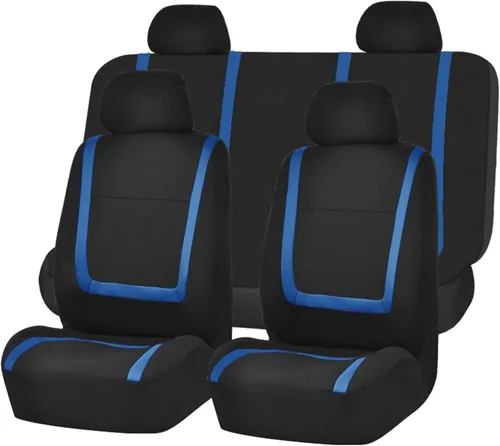 Vista 36 de FH Group - Juego de fundas de asientos frontales para auto, de tela verde menta, para asientos de respaldo bajo con reposacabezas removibles, ajuste
