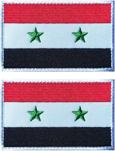 Vista 32 de 2 unidades AliPlus Parches de bandera de Afganistán bordados, parches tácticos militares de moral con gancho y bucle