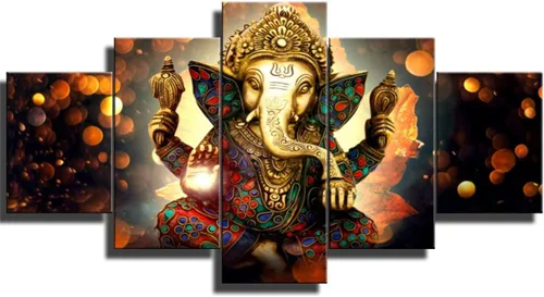 Vista 13 de DJSYLIFE Lienzo decorativo para pared, diseño de Dios hindú, 40 pulgadas de Arte 07