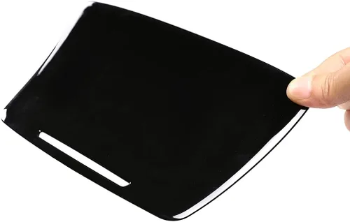 Vista 6 de YIWANG Adhesivo de plástico ABS para consola central de engranajes para Mercedes Benz Clase E W213 2021 Accesorios interiores de automóvil (negro)