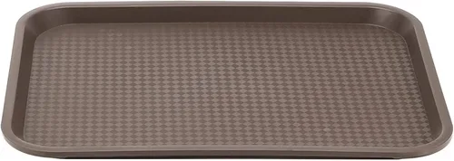Vista 5 de Bandeja de comida rápida, paquete de 8 bandejas de plástico de 16 x 12 pulgadas, bandeja rectangular de café para cafetería, para restaurante