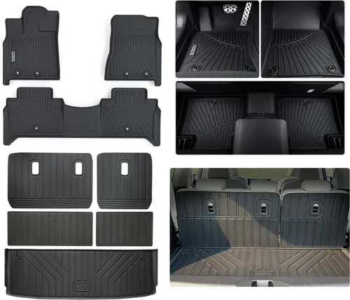 Vista 20 de Alfombrilla de carga con protección de respaldo para Tesla Model Y Juniper 5 asientos 2025 2026, forro de carga con protección para todo