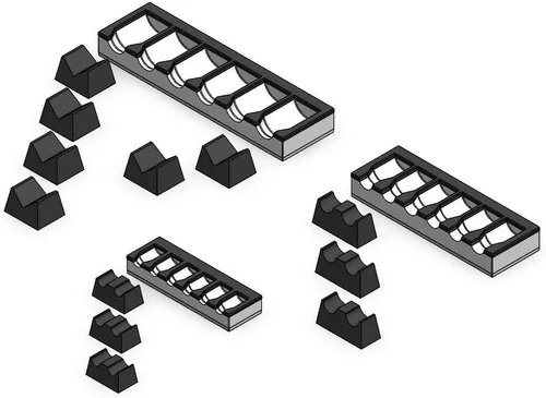 Vista 11 de MagAttach Organizadores de Extensión de Dados (1/2", Negro/Negro)