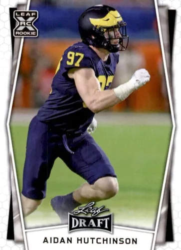 Vista 6 de Caja Blaster de Hobby de Selección de Draft de Fútbol 2022 de Leaf con un set completo de 10 tarjetas de Kenny Pickett y 2 AUTÉNTICOS AUTGÓGRAFOS