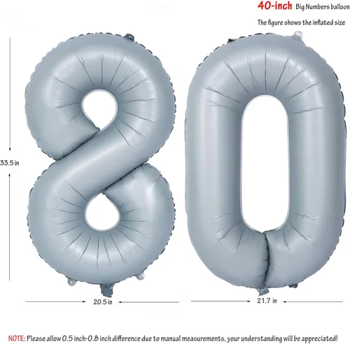Vista 356 de Globos de 40 pulgadas con números de caramelo, papel de aluminio de helio, globos de látex de Mylar para fiesta de cumpleaños, decoración digital 0