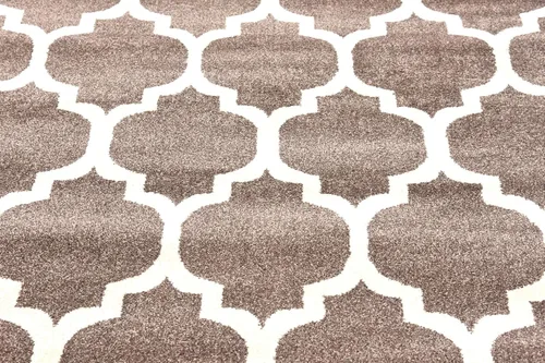 Vista 818 de Unique Loom Trellis Collection - Alfombra de área de Filadelfia, rectangular de 2 pies 2 pulgadas x 3 pies, color morado y marfil