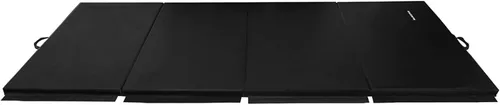 Vista 8 de BalanceFrom 10x4 Feet 4-Panel Folding Gymnastics Mat – 2-Inch Thick Pad with Vinyl Surface and Carrying Handles for Tumbling, Yoga, Pilates, Home