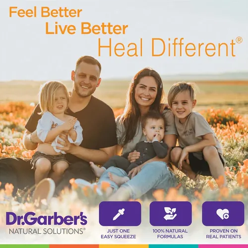 Vista 6 de Dr. Garber's Natural Solutions - Gotas orales para la salud pulmonar, suplemento líquido de gemoterapia para proteger y limpiar los pulmones