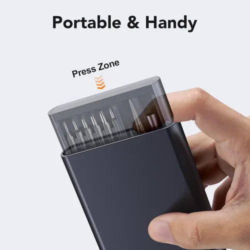 Vista 7 de JOREST Juego de destornilladores de precisión 50 en 1 con Torx de seguridad, mini kit de reparación magnético para Macbook, laptop, PS4, PS5