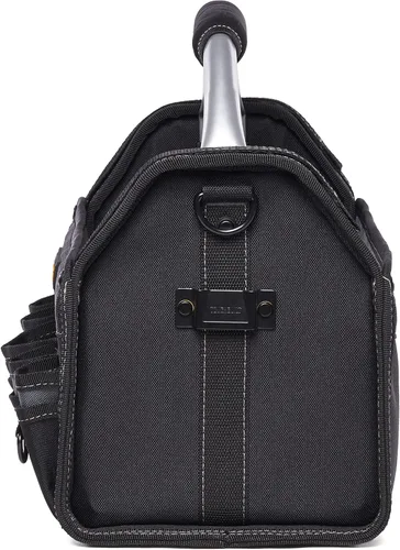 Vista 5 de ToughBuilt ClipTech Series – 12" Massive Mouth Tool Bag, Compact Wide-Opening Hard Body Tote Bag Reinforced Handles, 31 Pockets, Heavy-Duty 1680D