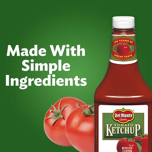 Vista 5 de Del Monte 's Classic Tomate Ketchup, 24 oz. La mezcla perfecta de dulce y picante en una práctica botella de tamaño familiar