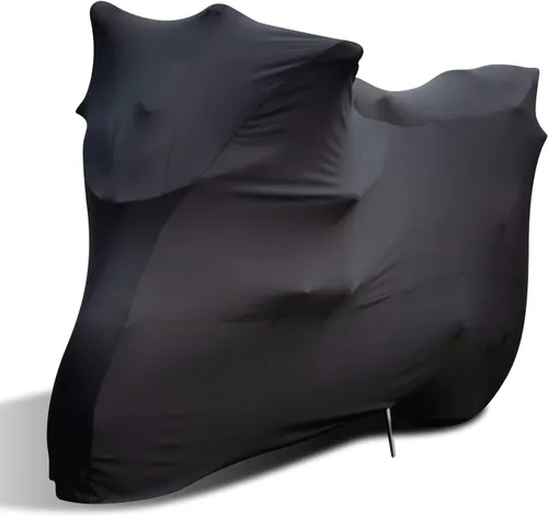 Vista 10 de WinPower Funda elástica para motocicleta de interior, a prueba de polvo, para motocicletas, 104 x 41 x 49 pulgadas