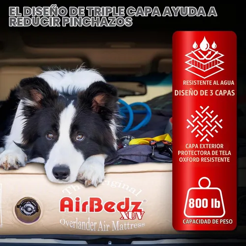 Vista 3 de Pittman Outdoors AirBedz PPI-XUV - Colchón de asiento trasero para SUV y vehículos crossover (con bomba de aire de batería recargable integrada)