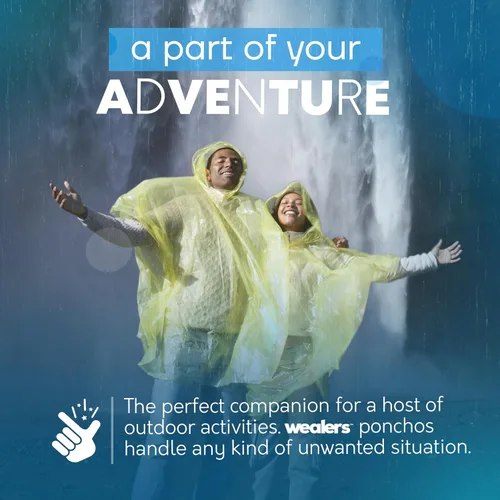 Vista 4 de Wealers Ponchos de lluvia para adultos y adolescentes, paquete desechable a granel, impermeable de emergencia, parques al aire libre, multicolor