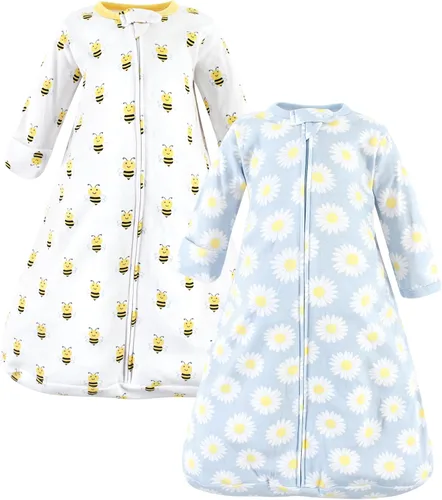 Vista 43 de Hudson Baby Saco de dormir unisex de algodón con manga larga para bebé, saco, manta
