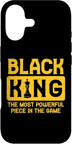 Black King Chess Black Pride History BHM African Men Gift Case for iPhone 17