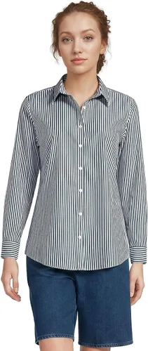 Vista 14 de Lands' End - Camisa de manga larga de cordón Pinwale para mujer
